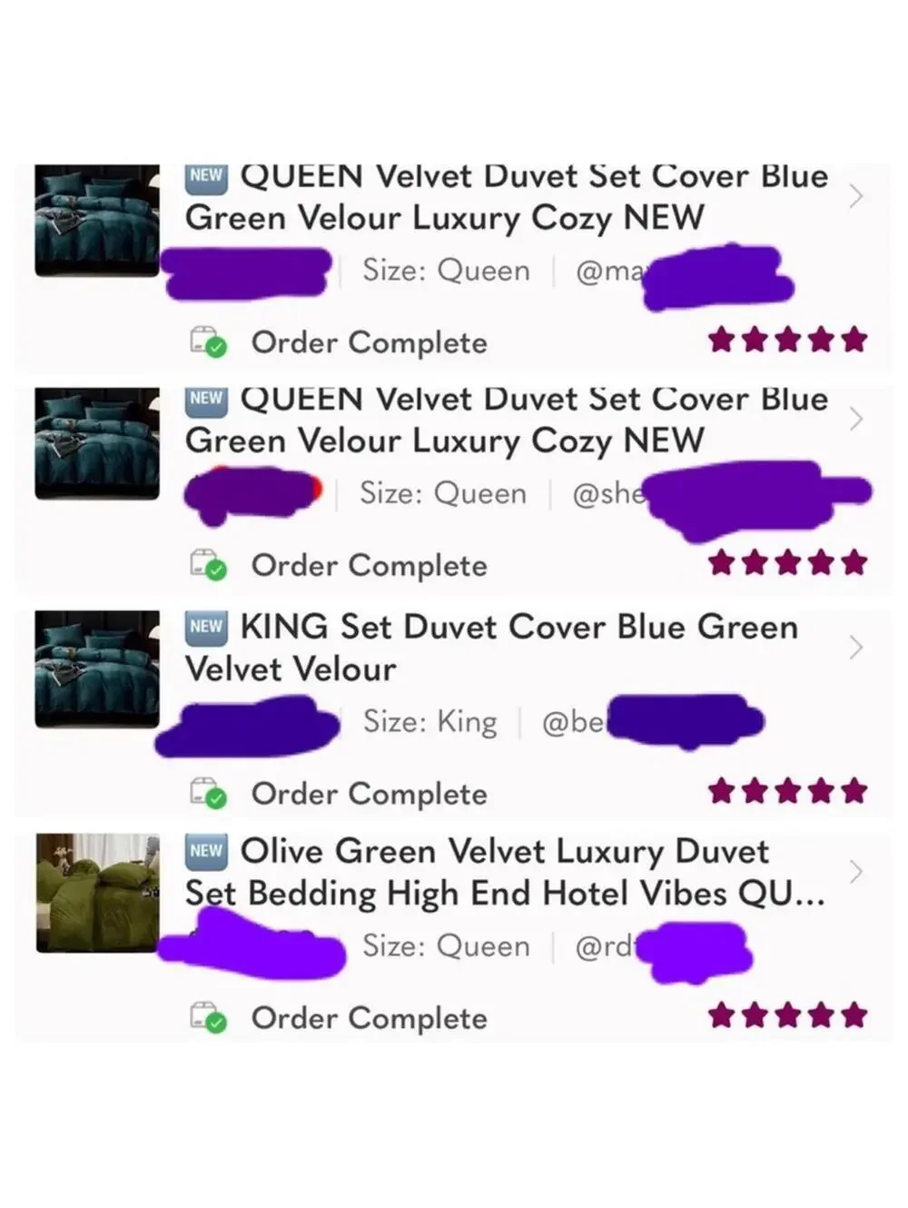 🆕 QUEEN Velvet Duvet Bedding Set Cover Blue Green Velour Warm Rich Luxury Cozy